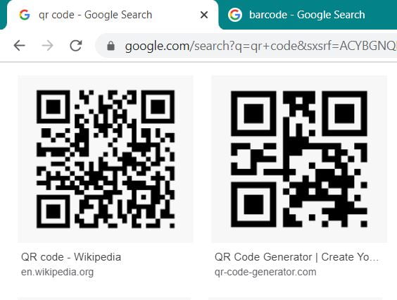 Sample QR Code from Google