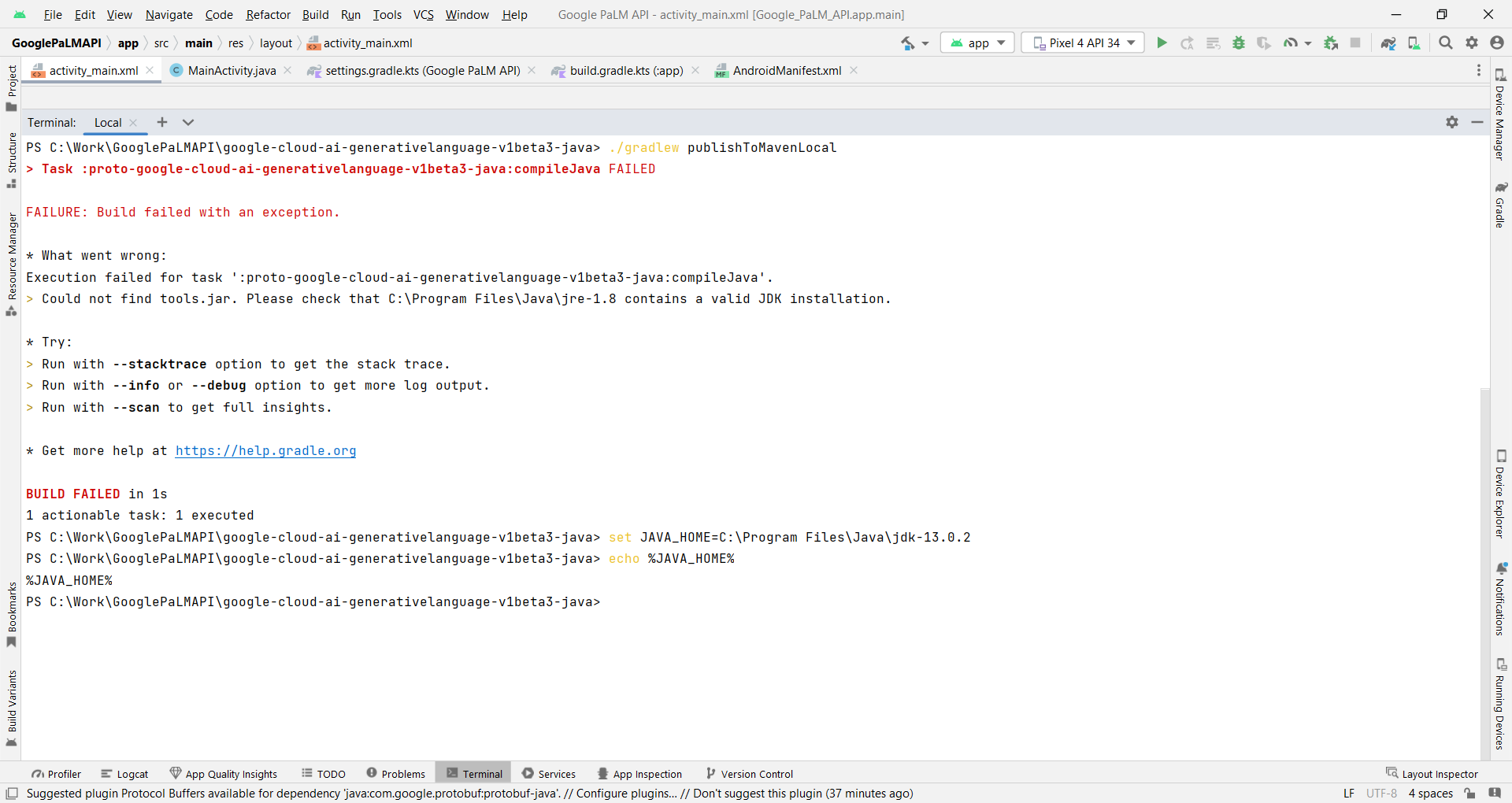How to fix java error could not find tools jar please check that c